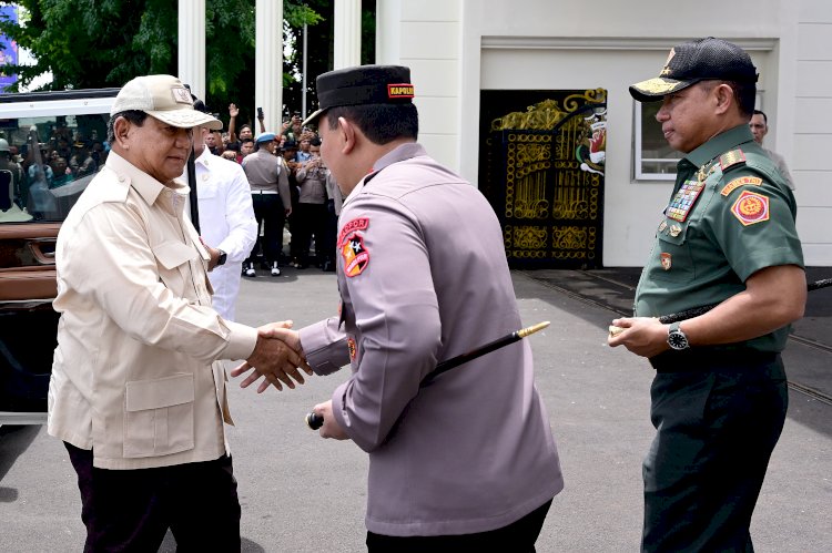 Presiden Prabowo Disambut Meriah di Pembukaan Apel Kasatwil Polri 2024