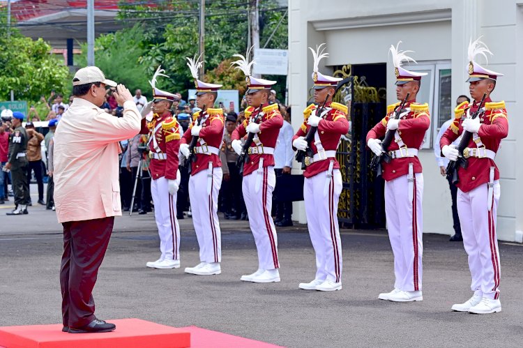 Presiden Prabowo Disambut Meriah di Pembukaan Apel Kasatwil Polri 2024