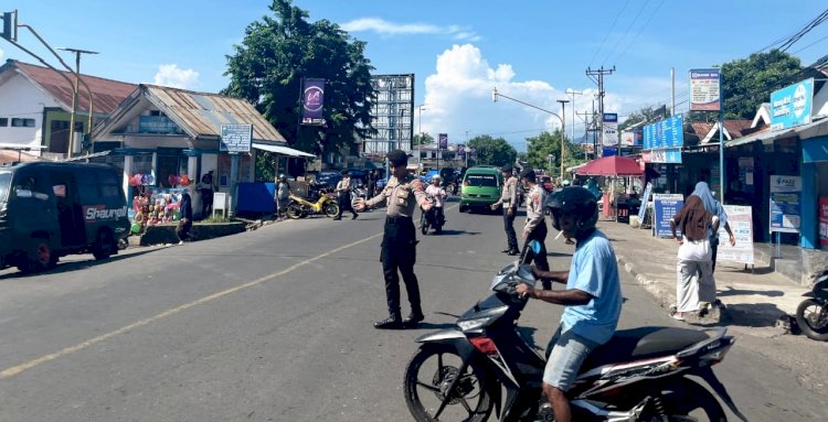 Sat Samapta Polres Flores Timur Rutin Lakukan Patroli Dalam Kota