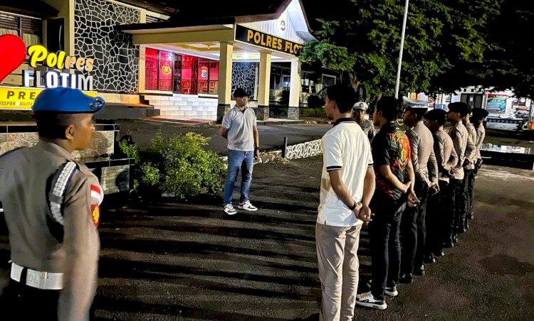 Polres Flotim Laksanakan Patroli Malam di Sekitar Kota Larantuka