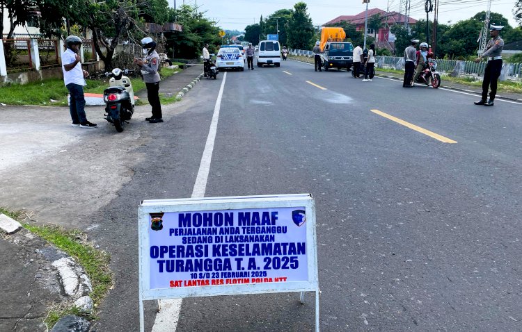 Ingat! Polres Flotim Masih Laksanakan Operasi Keselamatan, Lengkapi Diri dan Kendaraan Anda