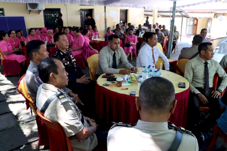 Syukuran dan Ramah tamah Sertijab Kasat Samapta, Kapolsek Wulanggitang, Titehena dan Solor Timur serta Kasat Narkoba di Mapolres Flotim