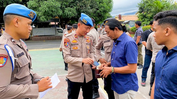 Tegakkan Disiplin, Propam Polres Flotim Lakukan Pemeriksaan Internal