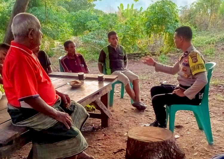 Bhabinkamtibmas Bripka Gusti Lanang Ajak Warga Perangi Hoaks dan Cegah TPPO