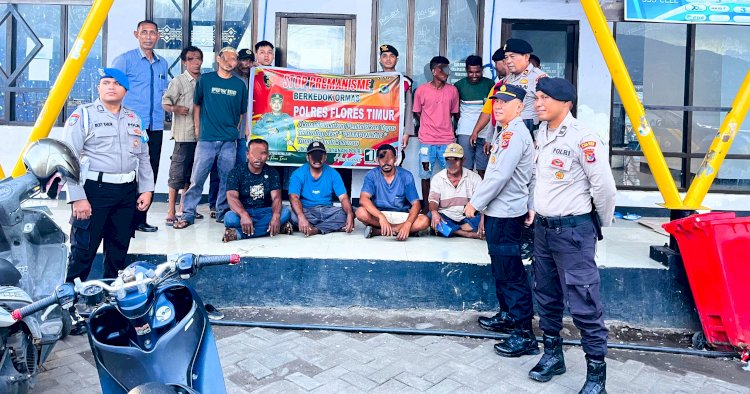Satgas Operasi Premanisme Polres Flotim Patroli di Pelabuhan dan Terminal, Temukan Warga Konsumsi Miras