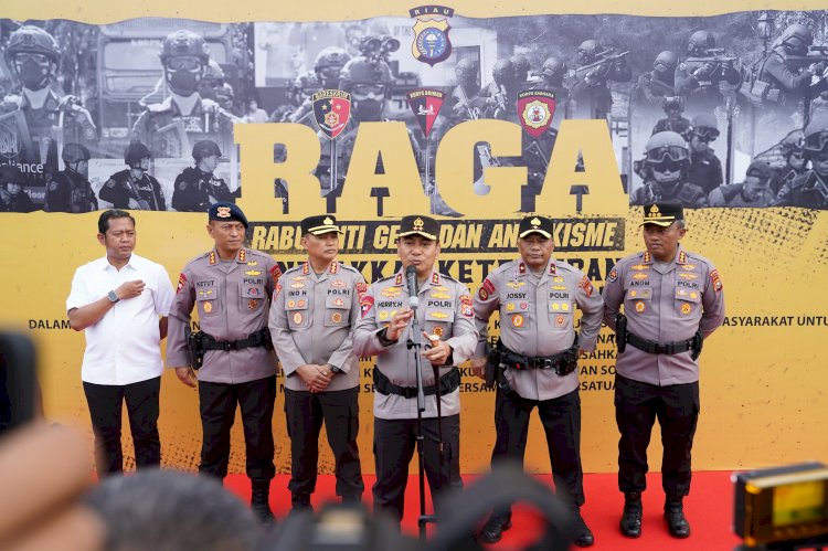 POLDA RIAU LAUNCING PROGRAM TIM RAGA (RABU ANTI GENG DAN ANARKISME)