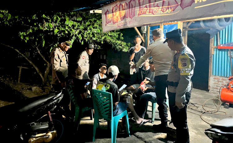 Operasi Pekat Turangga 2025, Polres Flotim Laksanakan Patroli Harkamtibmas Tengah Malam
