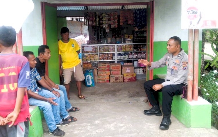 Sosialisasikan UU TPPO dan Cegah Premanisme, AIPDA Sakarias Benu sambangi Warga Kawaliu