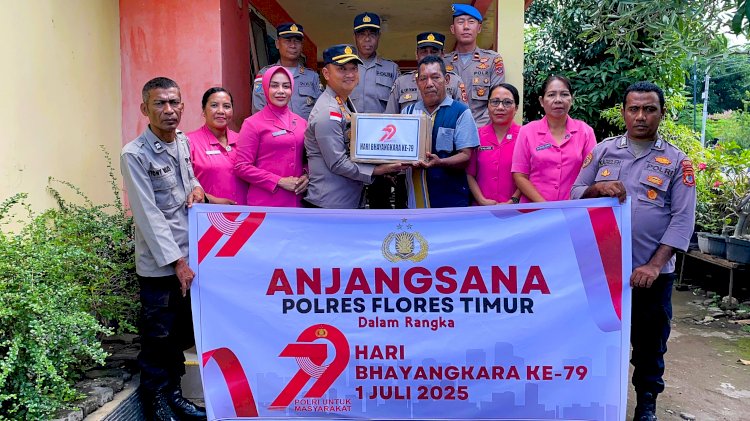 Polres Flores Timur Gelar Anjangsana ke Purnawirawan dan Warakawuri Polri Sambut Hari Bhayangkara ke-79