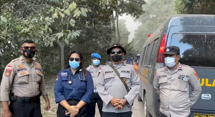 Tim Medis Polda NTT Tetap Siaga di Tengah Erupsi Gunung Lewotobi