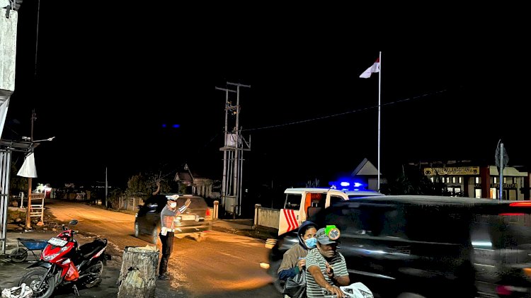 Pasca Abu Vulkanik, Lalu Lintas di Wulanggitang Kembali Normal: Polres Flotim Imbau Pengendara Tetap Waspada