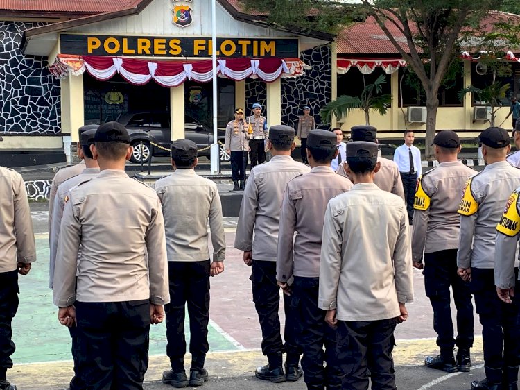 Tak Sekadar Formalitas, Kapolres Flotim Jadikan Apel sebagai Tolak Ukur Tanggung Jawab