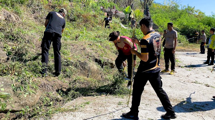 Semarak Kemerdekaan di Puncak Bukit Postoh, Polres Flotim Persiapkan Upacara HUT RI ke-80