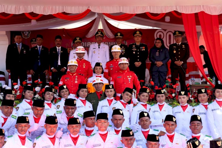Hadiri HUT ke-80 RI, Kapolres Flores Timur: Semangat Kemerdekaan Harus Terus Hidup di Tengah Masyarakat
