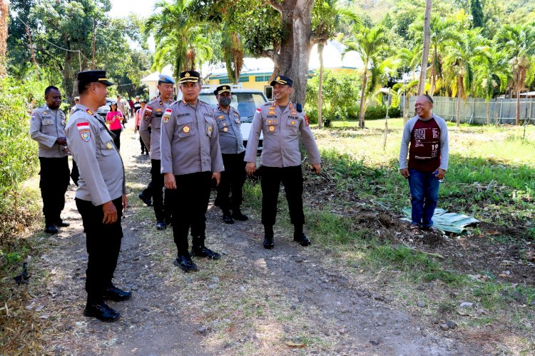 Pastikan Program Ketahanan Pangan Berjalan Maksimal, Pamatwil Gugus Ketahanan Pangan Polda NTT Kunjungi Flotim