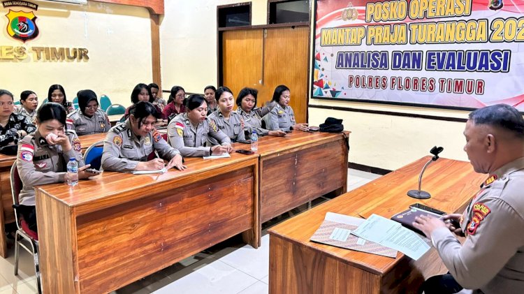 Polwan Polres Flotim Gelar Pertemuan Sambut HUT ke-77 Polwan RI