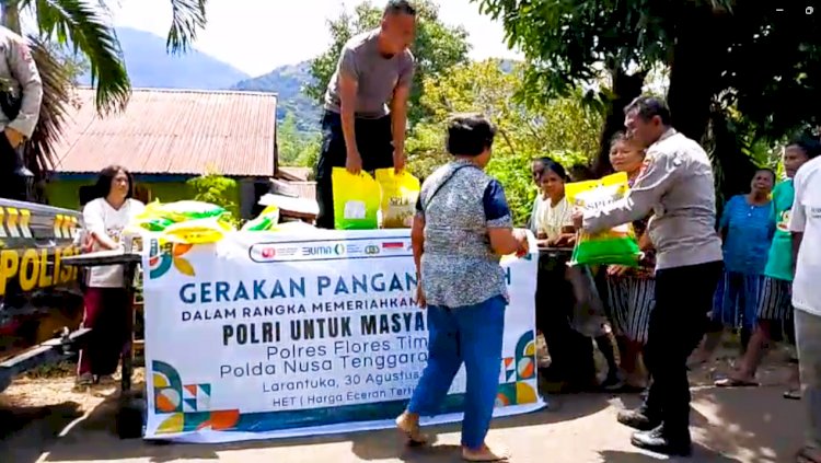 Harga Terjangkau, 1,3 Ton Beras SPHP Ludes Terjual di Desa Riangkemie