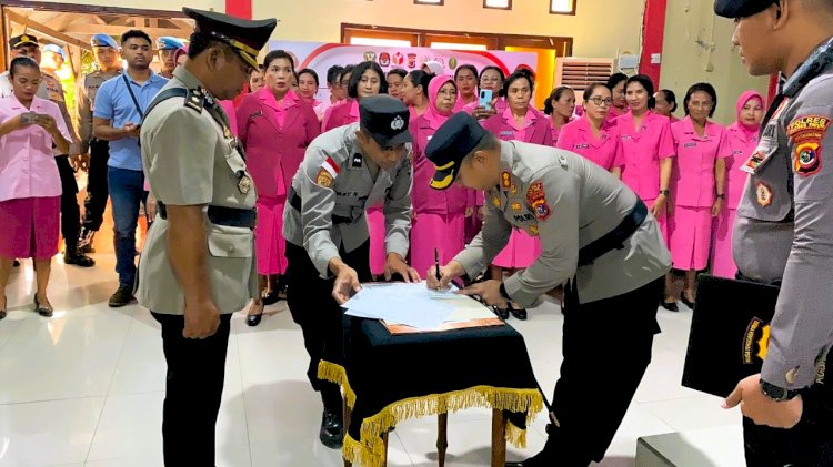Sertijab Waka Polres dan Kabag Ops, Kompol Ketut Mastina Resmi Jabat Wakapolres Flores Timur