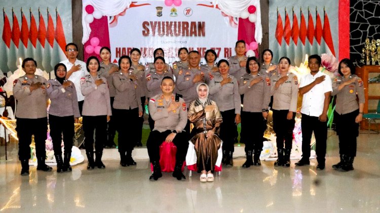 Syukuran Hari Jadi Polwan ke-77, Kapolres Flotim: Selamat Bertugas dan Teruslah Berkarya
