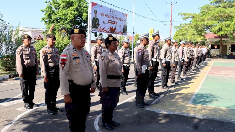 Polres Flores Timur Gelar Upacara Peringatan Hari Kesaktian Pancasila 1 Oktober 2025