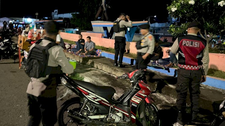 Patroli Presisi Polres Flotim Sasar Pasar, Pelabuhan, hingga Taman Kota