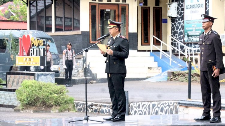 Kapolres Flotim Pimpin Upacara Hari Pahlawan: Kemerdekaan Lahir dari Perjuangan dan Keikhlasan