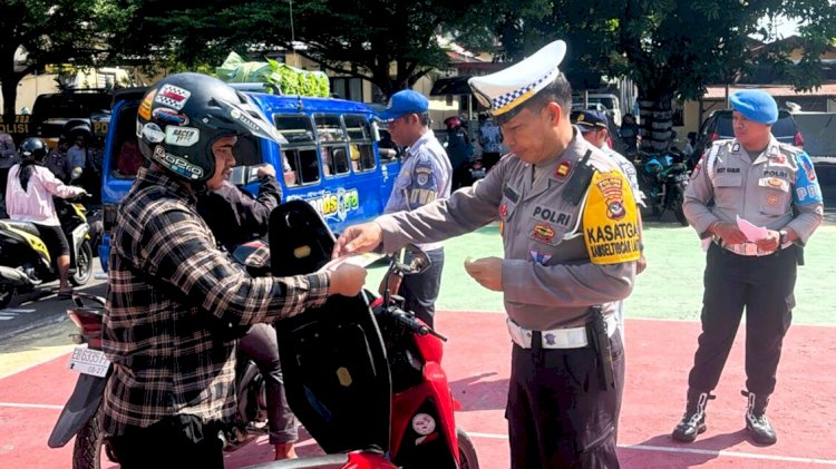 Polres Flotim Gelar Operasi Zebra Turangga 2025, 10 Pelanggar Terjaring
