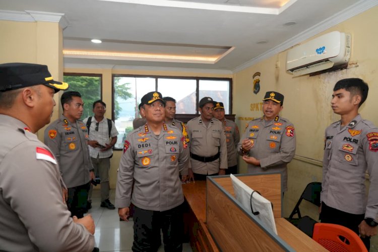 WAKAPOLRI MENYAPA PERSONEL POLRES FLORES TIMUR, TEKANKAN STANDAR LAYANAN 110 & PAMAPTA MERATA NASIONAL