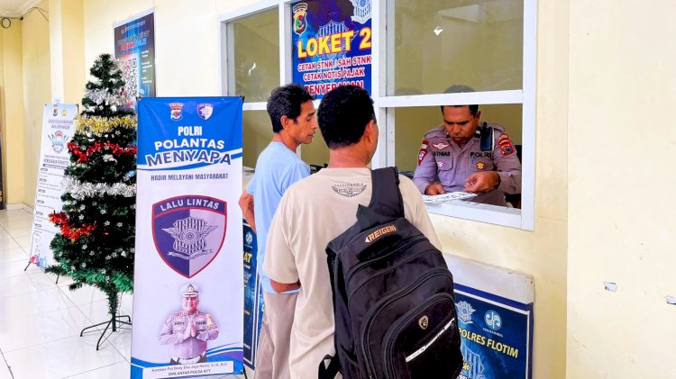 Tak Perlu Antre Lama, Satlantas Polres Flores Timur Gelar Pelayanan Ramah dan Humanis