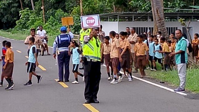 Satlantas Polres Flotim Gelar Police Go to School, Tanamkan Keselamatan Lalu Lintas Sejak Dini