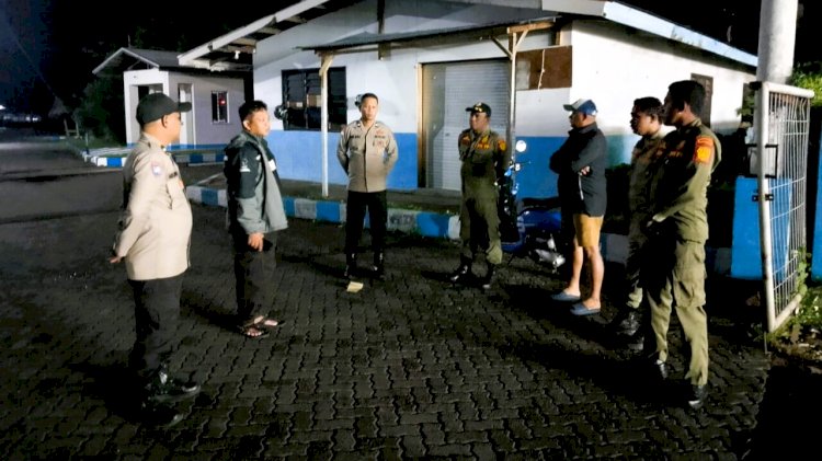 Kondusif, Waka Polres Flores Timur Cek Tiga Pos Pengamanan