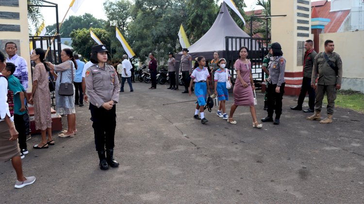 Pengamanan Ketat dan Humanis Warnai Tahbisan Uskup Larantuka 2026