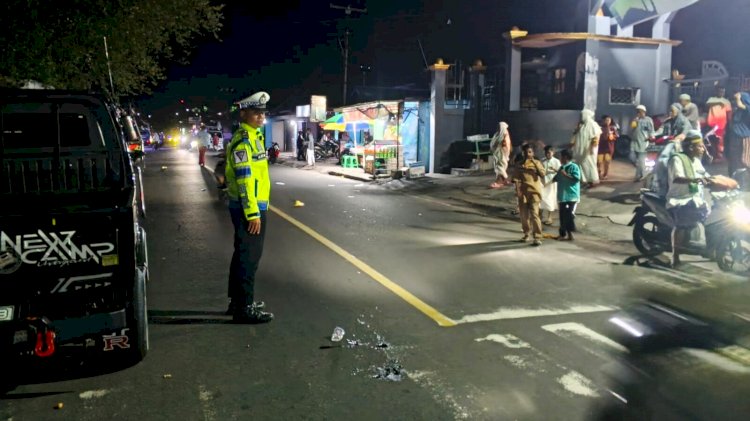 Kehadiran Satlantas Polres Flotim Bikin Tarawih Tenang Lalu Lintas Aman