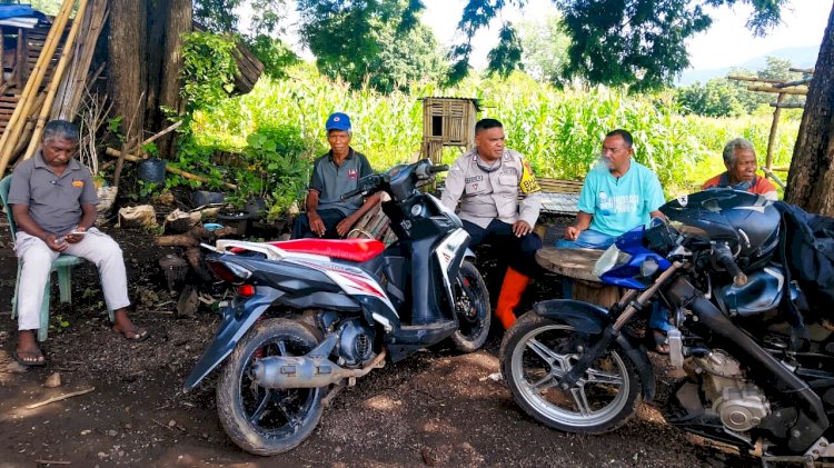 Penguatan Kamtibmas di Hunian Sementara, Bhabinkamtibmas Gandeng Tokoh Masyarakat