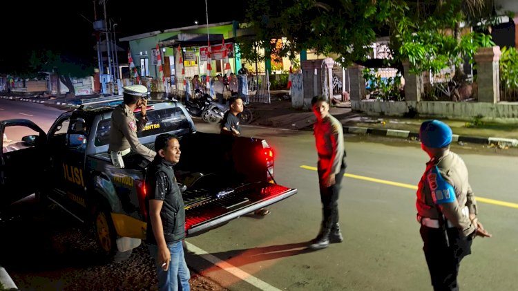 Menyisir Kota Hingga Pesisir, Polres Flotim Jaga Stabilitas Kamtibmas
