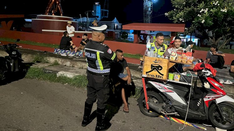 Polres Flotim Pastikan Lalu Lintas Malam Tetap Tertib dan Kondusif
