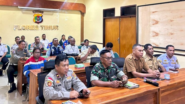 Rakor Nasional Dipimpin Kapolri, Polres Flotim Siap Kawal Mudik Aman dan Humanis