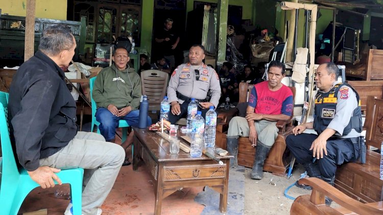 Kondusif, Polres Flotim Intensifkan Sambang Warga dan Patroli Pasca Insiden