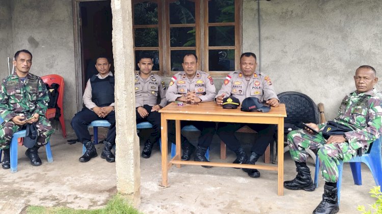 Pengamanan di Pos 2 Lewonara, TNI–Polri Hadirkan Rasa Aman bagi Masyarakat