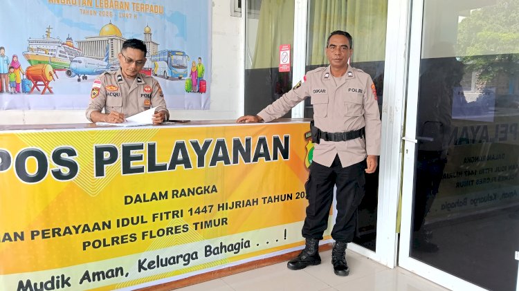 Menjelang Idulfitri, Polres Flotim Perketat Pengamanan di Bandara Gewayantana