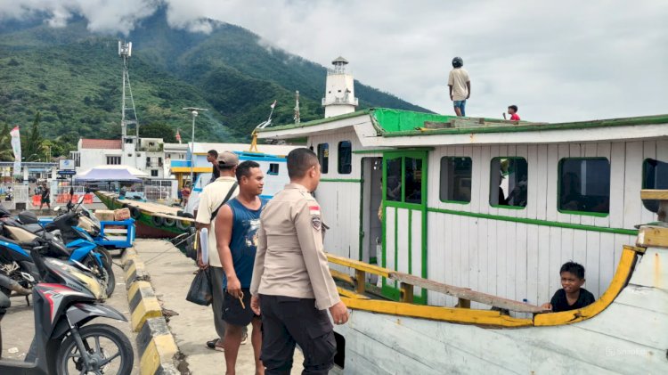 ‎H+2 Landai lancar, personel Pos Yan Pelabuhan Monitoring Aktivitas Pelabuhan Larantuka