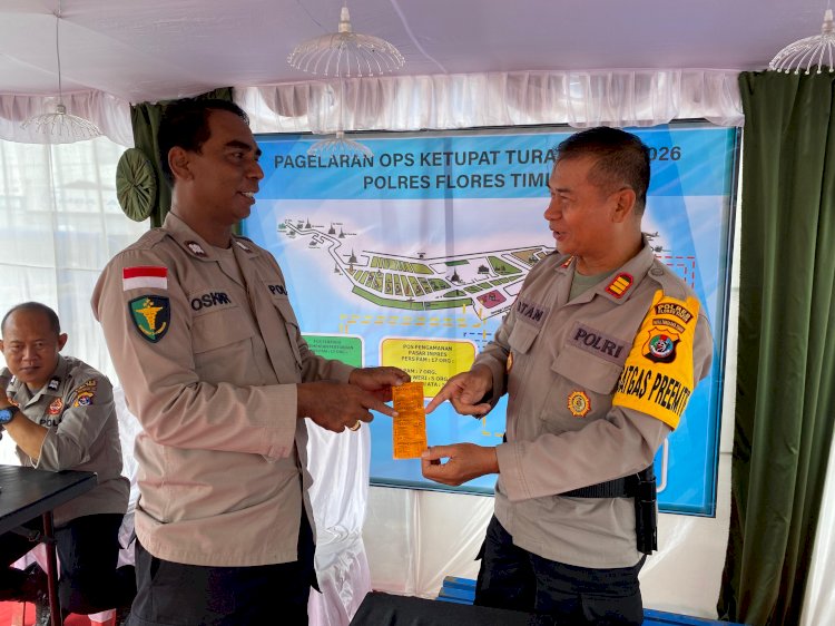 Hari Terakhir Ops Ketupat 2026, Sidokkes Polres Flotim Kembali Bagikan Vitamin untuk Personel