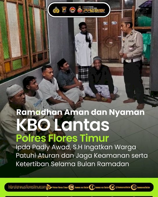 Sambang Ramadhan, Polres Flotim Serukan Stop Aksi Kekerasan Mari Jaga Kedamaian