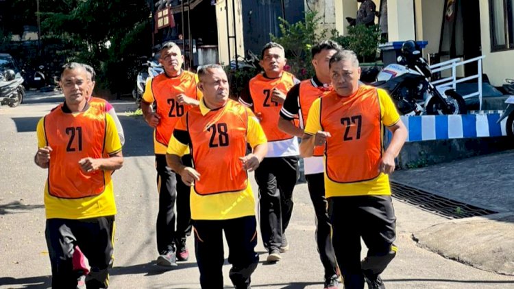 Fisik Prima, Tugas Optimal Polres Flotim Gelar Tes Kesamaptaan Berkala