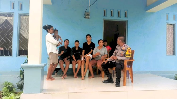 Bhabinkamtibmas Danibao Aktif Jalin Silaturahmi, Warga Diajak Waspada TPPO