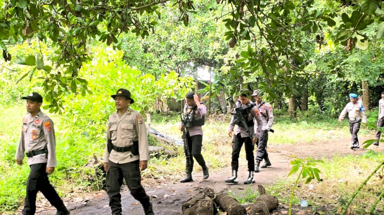 Patroli Humanis Personel Pos Bele Pastikan Aktivitas Warga Kembali Normal