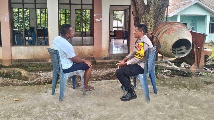 Wujudkan Situasi Aman dan Kondusif, Bhabinkamtibmas AIPDA Daniel Gencarkan Sambang Desa Binaan