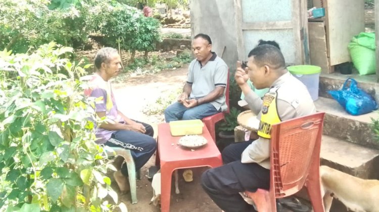 Guna Mempererat Hubungan Kemitraan dengan Masyarakat, Bhabinkamtibmas AIPDA Gusti Towa Rutin Laksanakan Sambang Dialogis