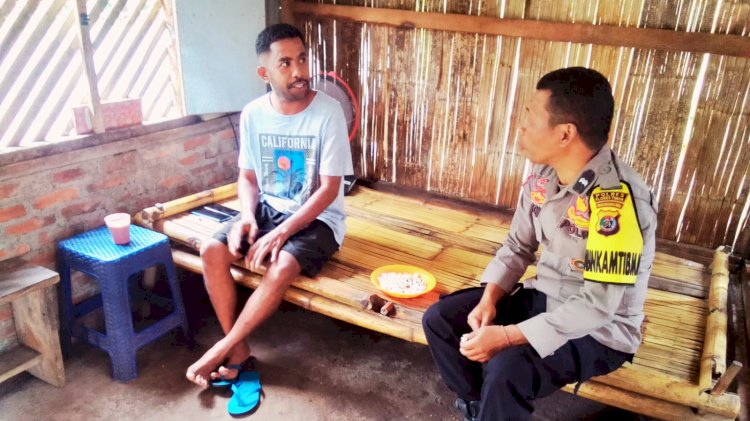 Lewat Sambang Humanis, AIPDA Gusti Towa Ajak Warga Jaga Kamtibmas dan Cegah TPPO