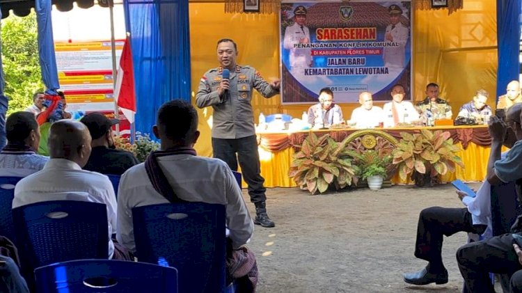 Kapolres Flores Timur Dorong Rekonsiliasi dan Persatuan dalam Sarasehan Konflik Komunal Adonara
